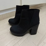 H&M ankle boots used, black, 10cm heel, size 37
