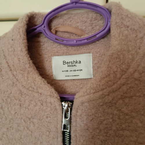 Bershka pink coat almost new