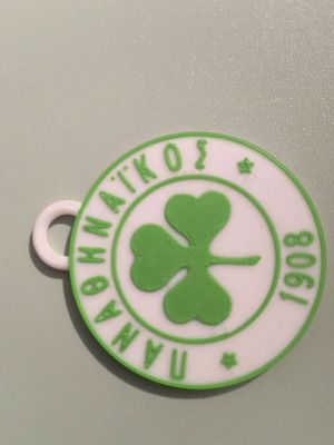 Panathinaikos 3D Printed Keychain new