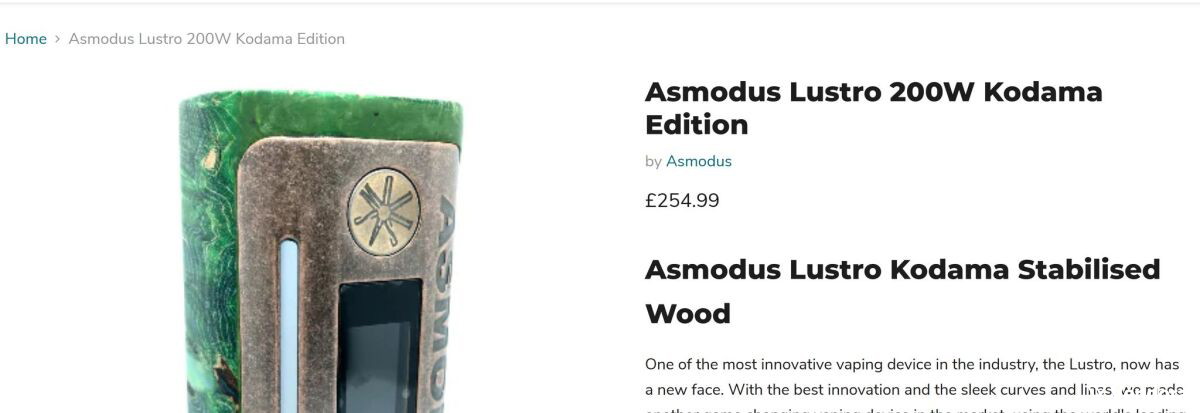 gaur 21 box mod Asmodus Lustro 200W Kodama stabilized… - € 250,00 main image 0