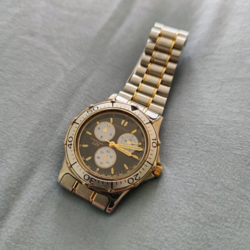 Catamaran chronograph like new, vintage 90s, black and silver