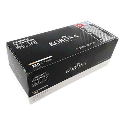 Korona Slim cigarette tubes pack of 250 new