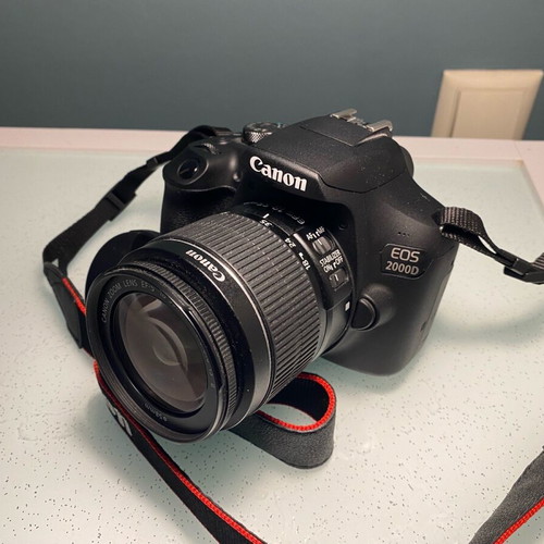 Canon DSLR EOS2000D with two lenses like new, Shutter Count 176