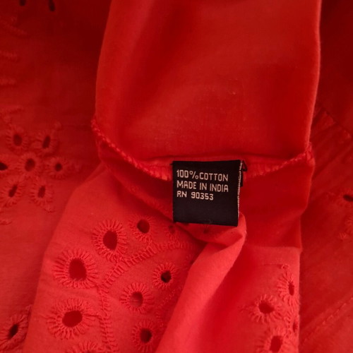 Meadow Rhodes maxi dress embroidered, like new, raspberry red