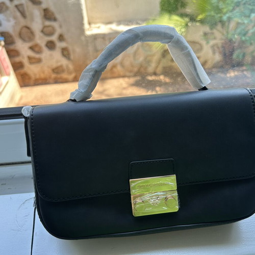 Emporio Armani handbag new, black and gold