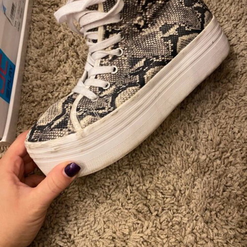 Platform sneakers Jeffrey Campbell like new, snake effect, size 41