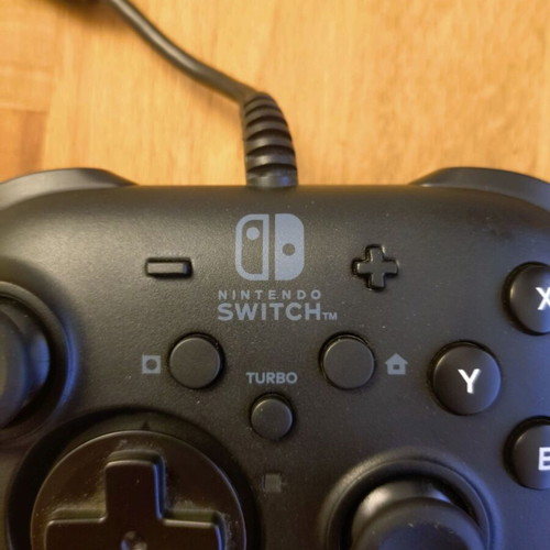 Hori Wired Controller Horipad Turbo Black for Nintendo Switch like new