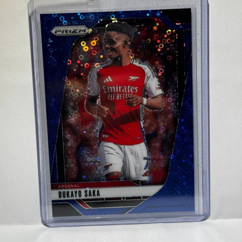 Panini Prizm EPL Myles Bukayo Saka 2024-25 Blue Disco Prizm card new