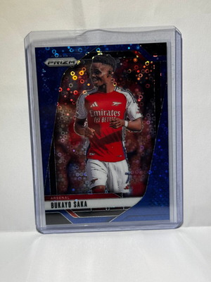 Panini Prizm EPL Myles Bukayo Saka 2024-25 Blue Disco Prizm card new