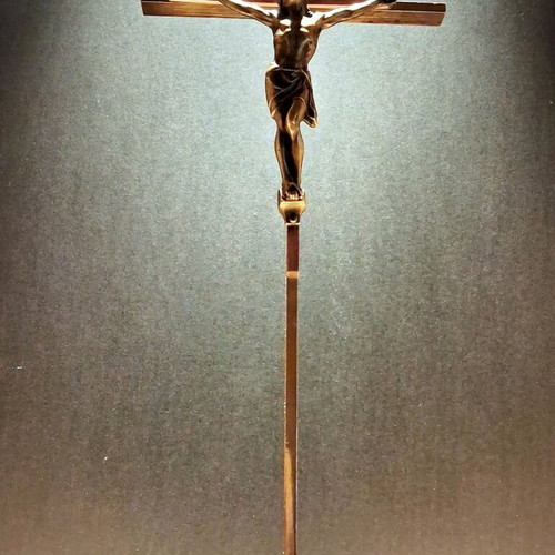 Collectible Catholic Sacristy Cross early 20th century, like new