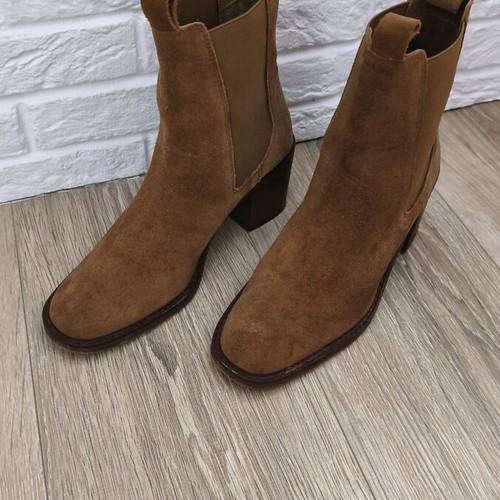 Sergio Bardi suede boots brown like new, size 39