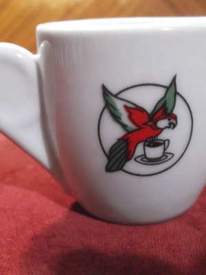 Vintage Loumidis Papagalos Greek Coffee Cup like new
