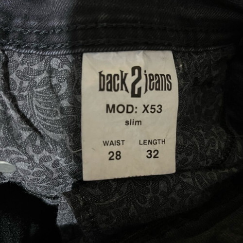 Back2jeans slim fit black jeans like new
