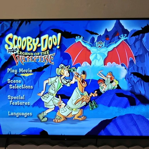 Scooby-Doo and the Legend of the Vampire DVD used with Greek subtitles