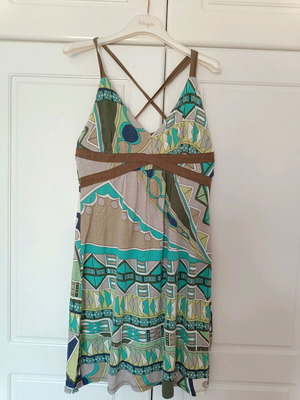 Bershka summer dress off-shoulder in earthy tones like new
