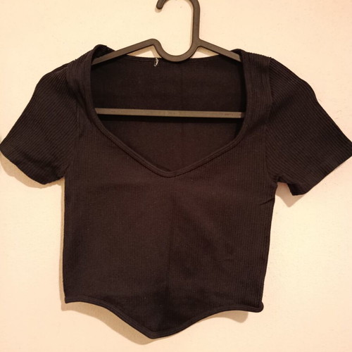 Summer top for girls 16 years old, cotton, black, like new