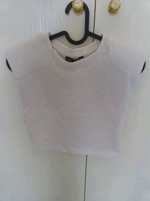 Zara top new, white, size S