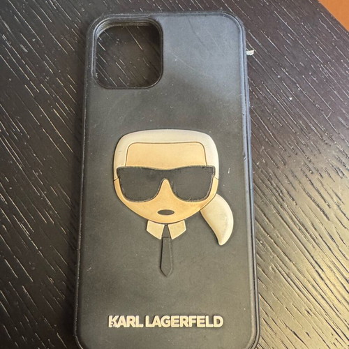 iPhone 12 case Karl Lagerfeld like new, black