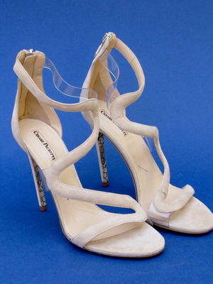 Cesare Paciotti high-heeled sandals used, size 40, beige