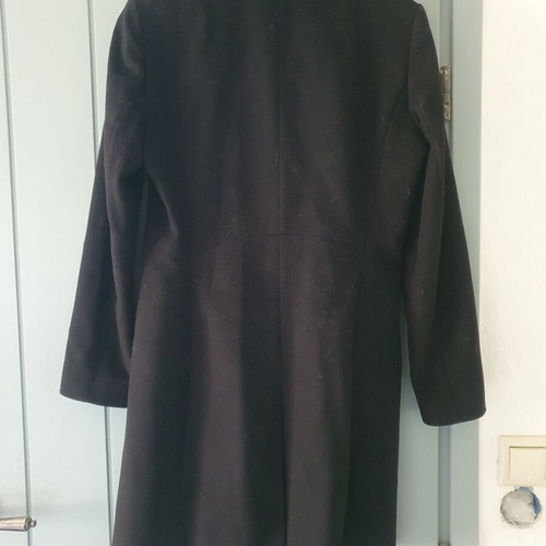 Hugo Boss fitted virgin wool cashmere coat black used, size S