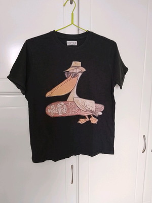 Zara children's short-sleeve shirt used, black, 152 cm