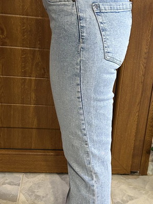 Esmara high waist straight fit jeans, blue, size 36