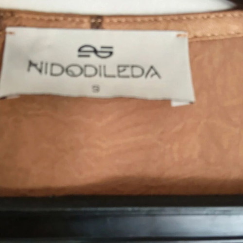 Nidodileda shirt new, brown and gold, size S