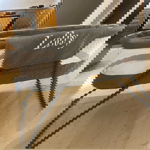 Λίκνο Cangaroo Lolly με στρώμα σαν καινούργιο, γκρι με κουνουπιέρα