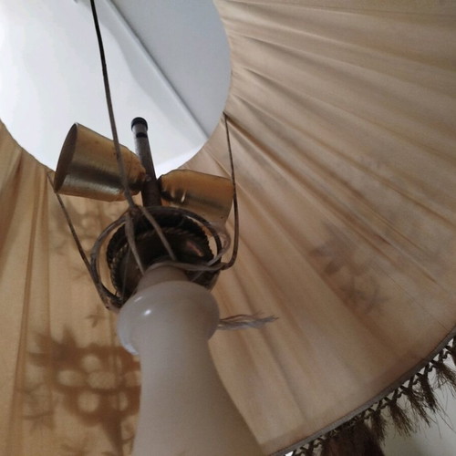 Vintage alabaster floor lamp used, 1960s–70s