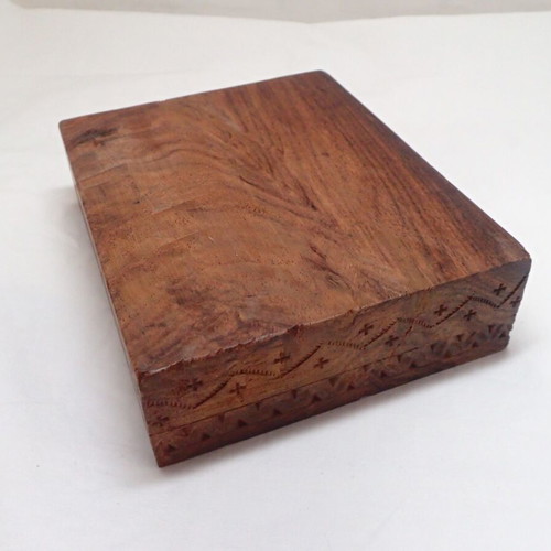 Vintage handmade wooden stand for two tobacco pipes like new