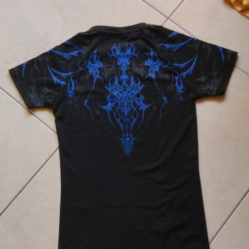 Compression shirt size XS like new, black with blue graphic print