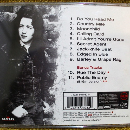 Rory Gallagher Calling Card CD άλμπουμ μεταχειρισμένο, επανέκδοση