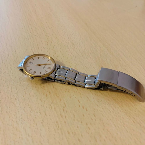Tissot T983 unisex watch used, stainless steel, white dial