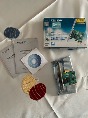 Tp Link pci-e lan card like new with box and accessories