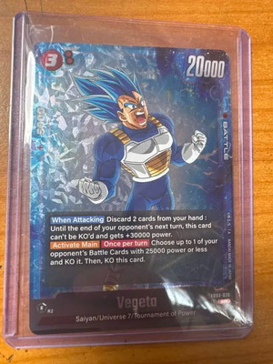 Vegeta Dragon Ball Super Card Game new