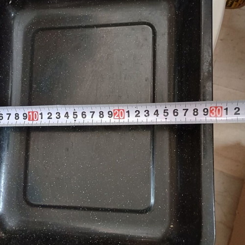 Rectangular enamel baking tray like new for EKG oven