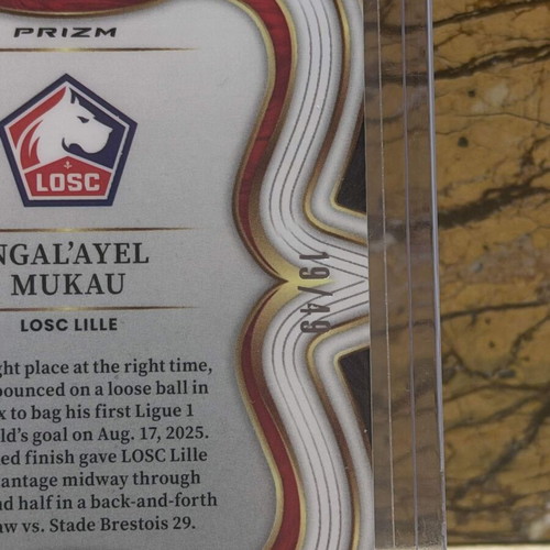 2025-26 Panini Select Ngal'ayel Mukau Mezzanine Purple Dragon Scale Prizm card
