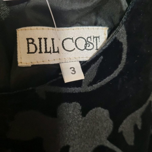 Black Velvet Embossed Dress Bill Cost like new size M