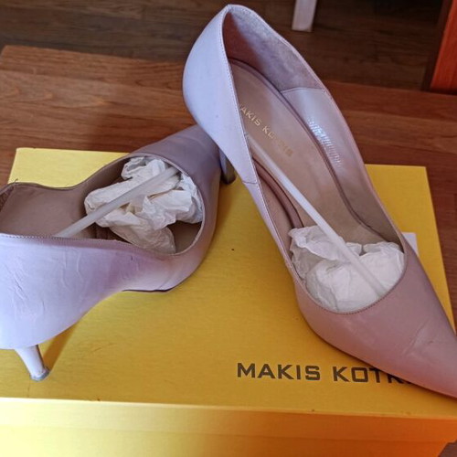 Kotris pumps pink nude synthetic leather used, size 41