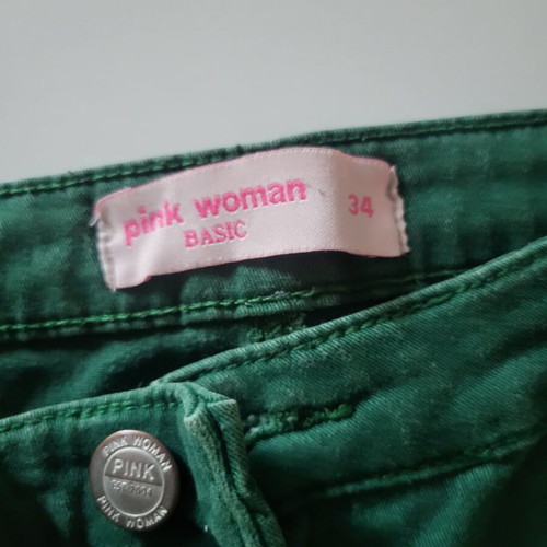 Pants Pink Woman green size 34 used