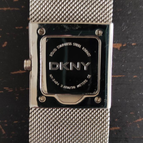 DKNY stainless steel watch like new with crystals women's