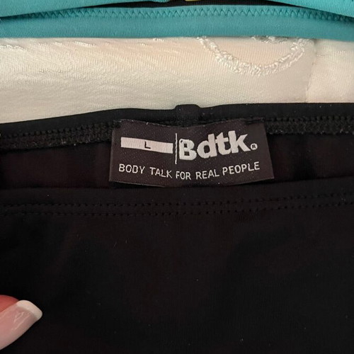 Bdtk swimsuit like new, top size S, bottom size L, black
