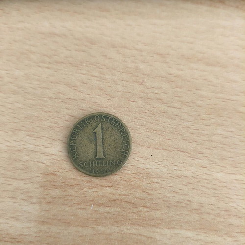 Austria 1 Schilling Coin 1959 used