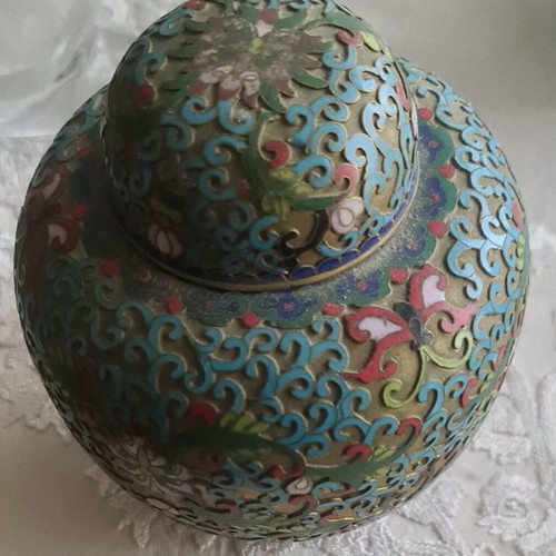 Vintage Chinese handmade cloisonne ware like new