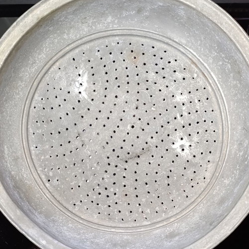 Copper colander used, diameter 27cm