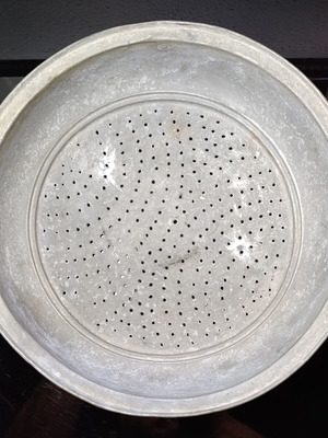 Copper colander used, diameter 27cm