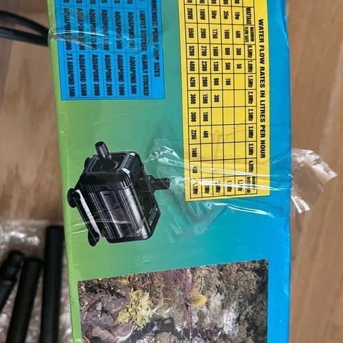 Aquar Line Aquapond 500 Aquarium Pump New