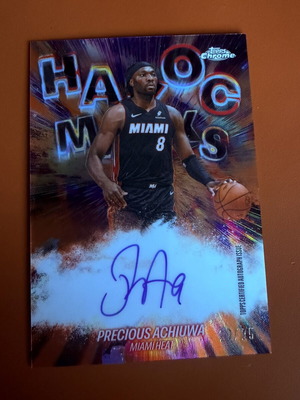 2025-26 Topps Chrome Update Havoc Marks Precious Achiuwa αυτόγραφο κάρτα 12/25
