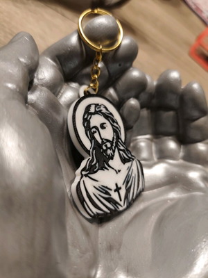 Keychain with Christ 3D printing new