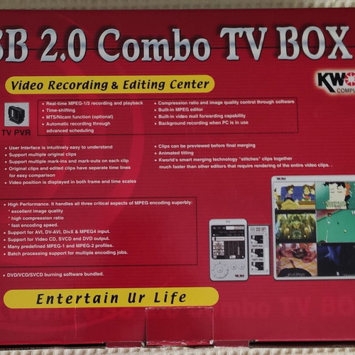 Combo TV Box USB 2.0 like new